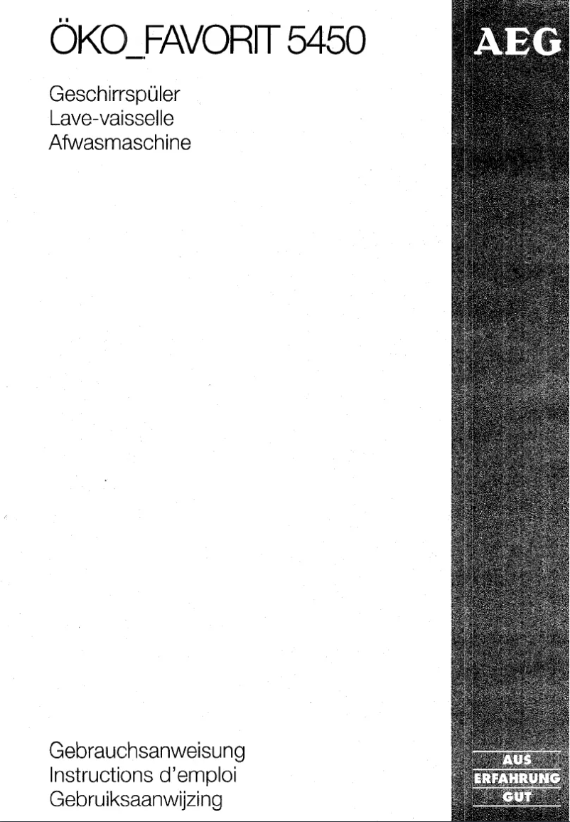 First page image of the manual for Favorit 5450