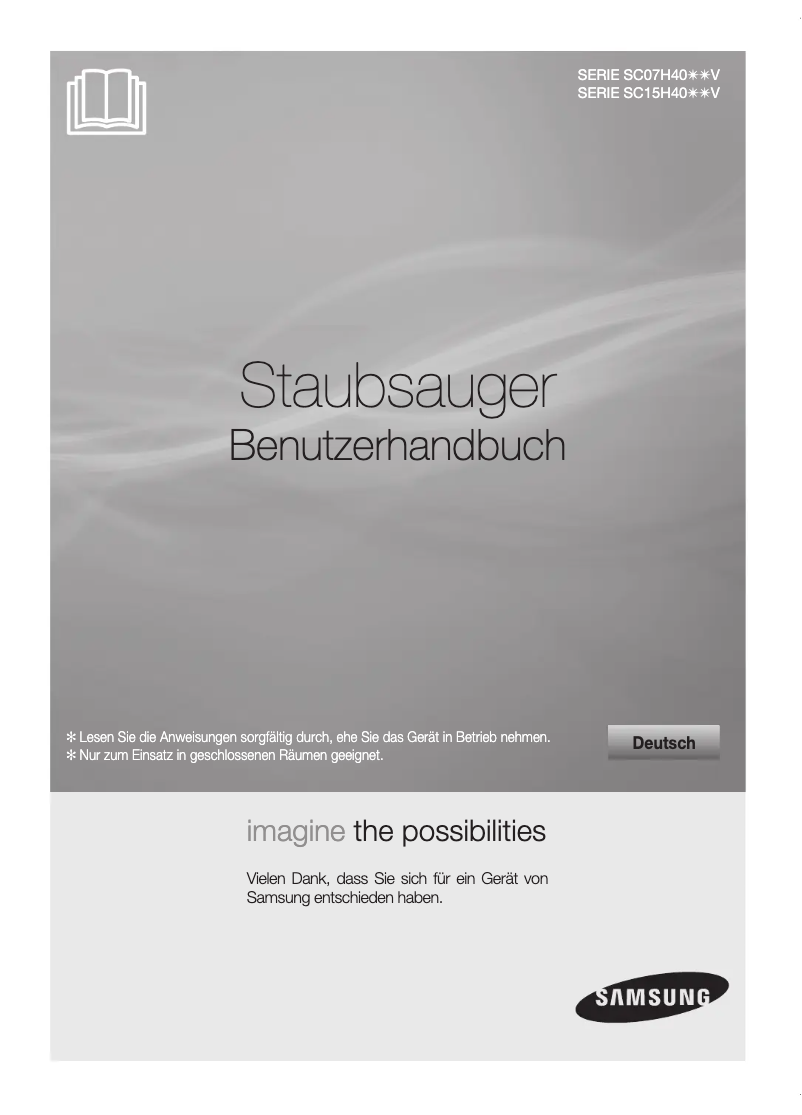 Page 1 of the manual User Manual Samsung F400 Parquet