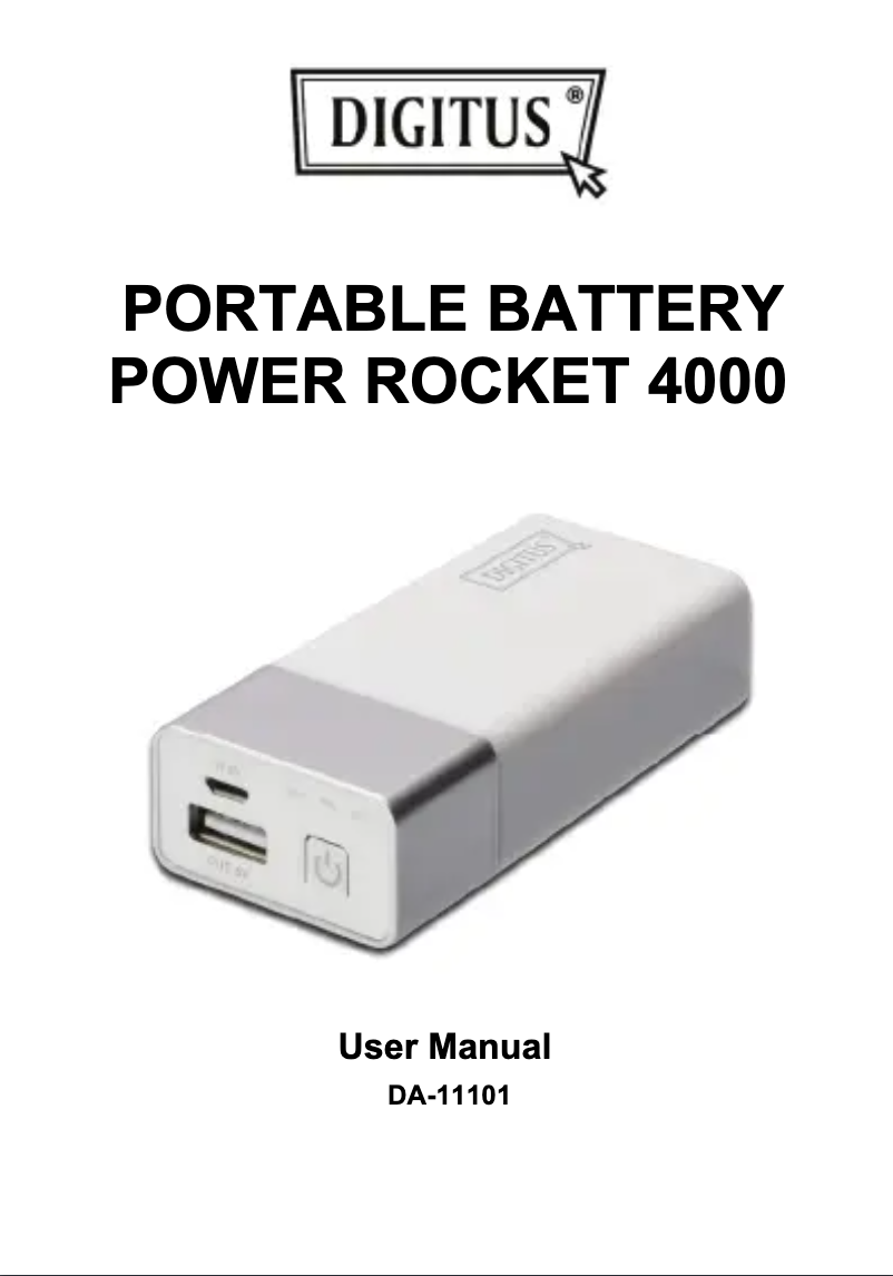 Page 1 of the manual User Manual Digitus PowerRocket 4000