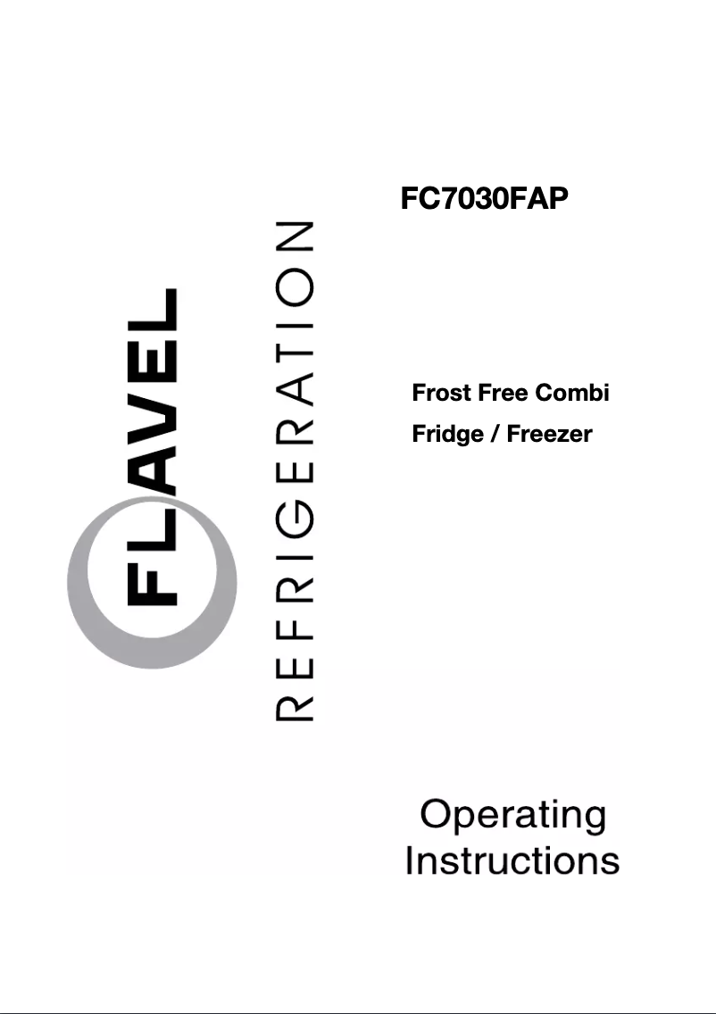 First page image of the manual for FC7030