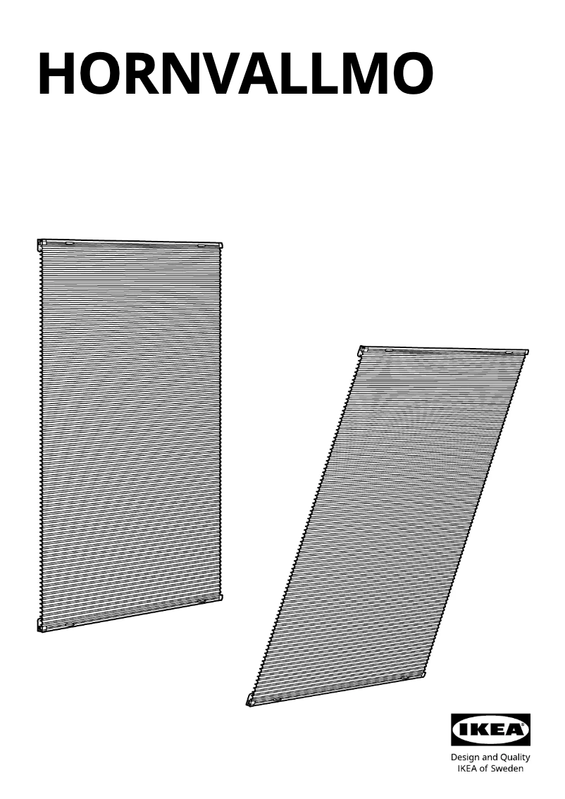 Page 1 of the manual User Manual Ikea HORNVALLMO 705.416.22