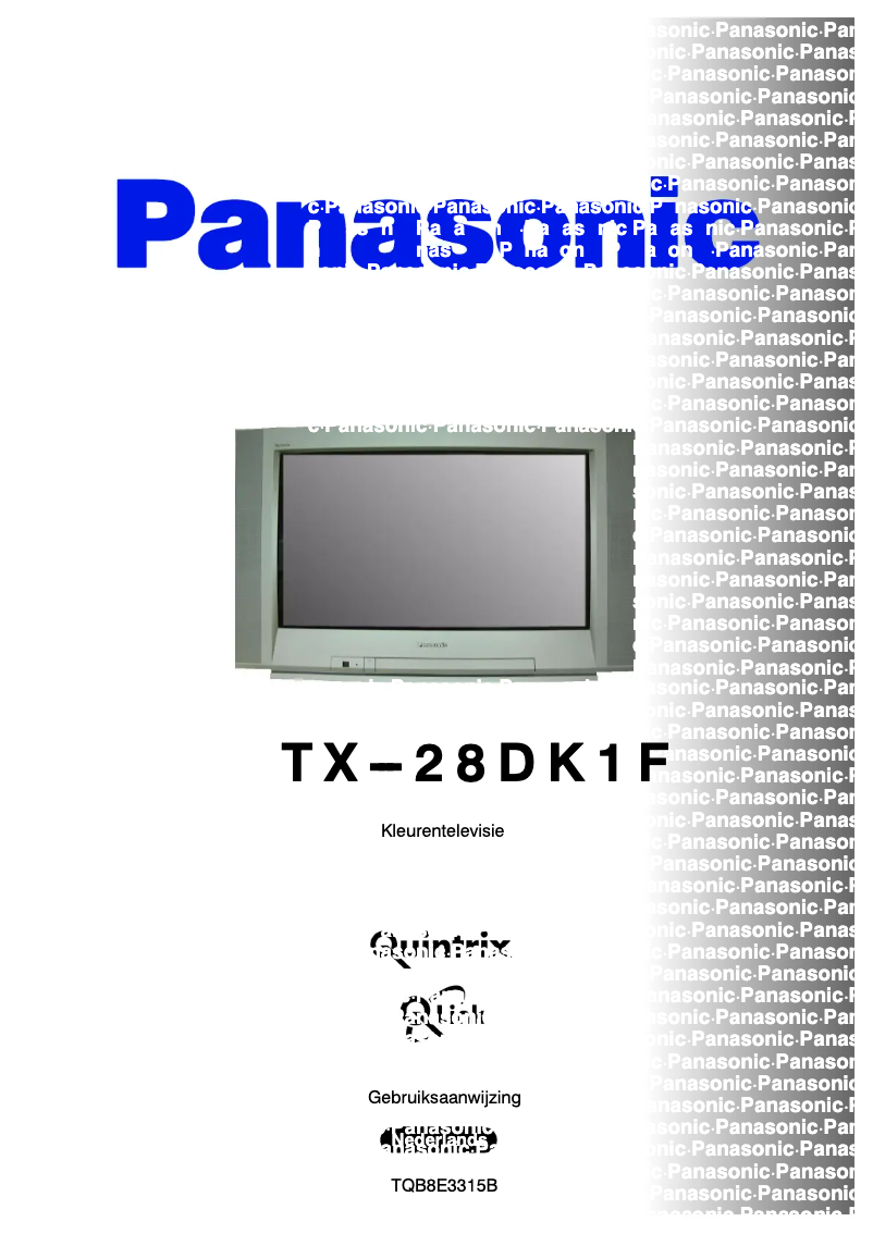 First page image of the manual for TX-28DK1F