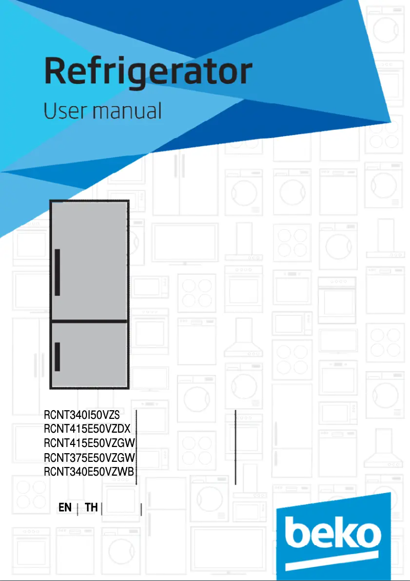 Page 1 of the manual User Manual Beko RCNT375E50VZGW