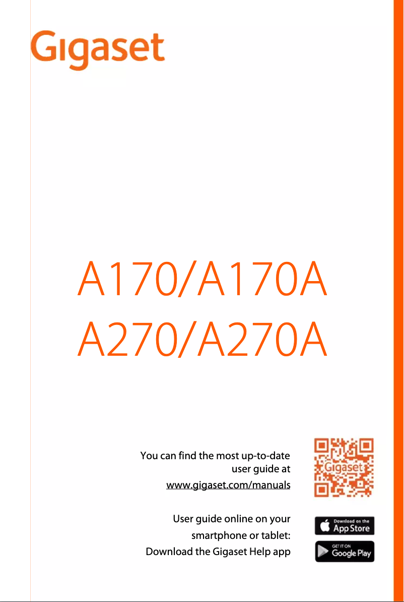 First page image of the manual for A270A Duo