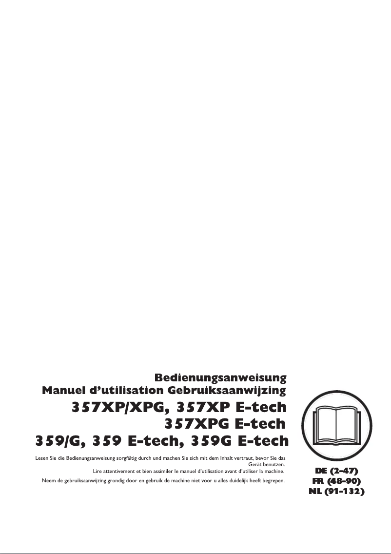 Page 1 of the manual User Manual Husqvarna 359G E-Tech