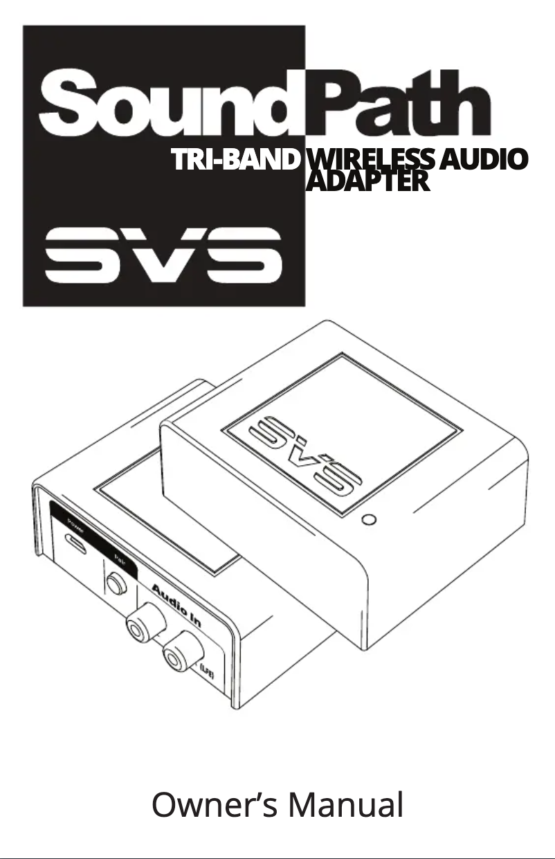 Page 1 of the manual User Manual SVS SoundPath Tri-Band