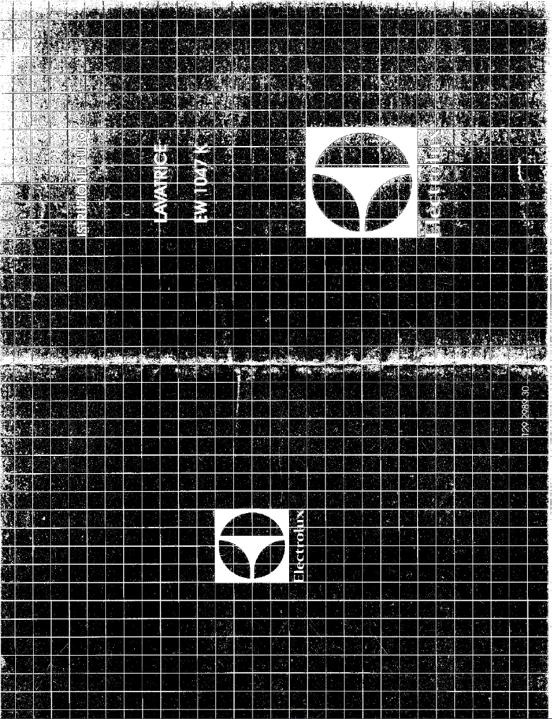 Page 1 of the manual User Manual Electrolux EW 1047K