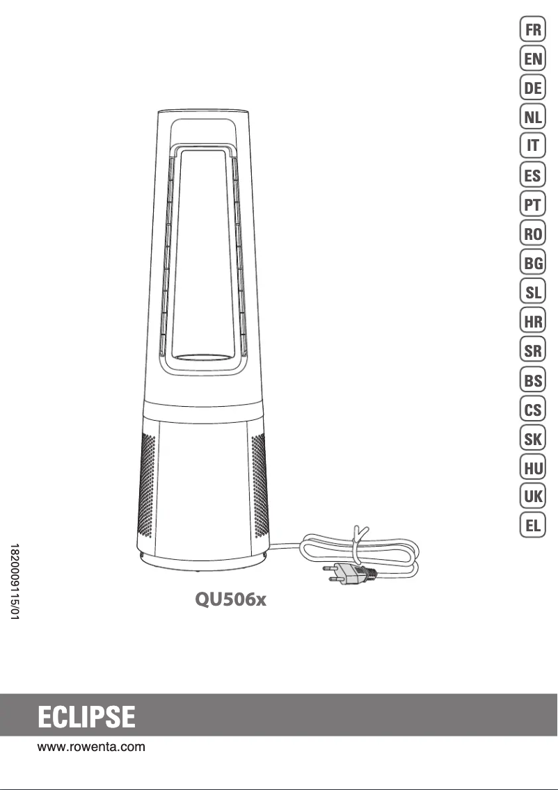 Image de la première page du manuel de l'appareil Eclipse QU5060