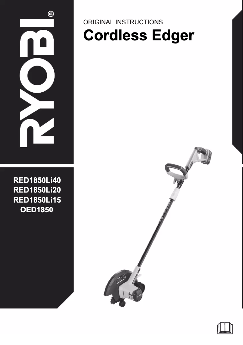 Page 1 of the manual User Manual RYOBI RED1850Li40