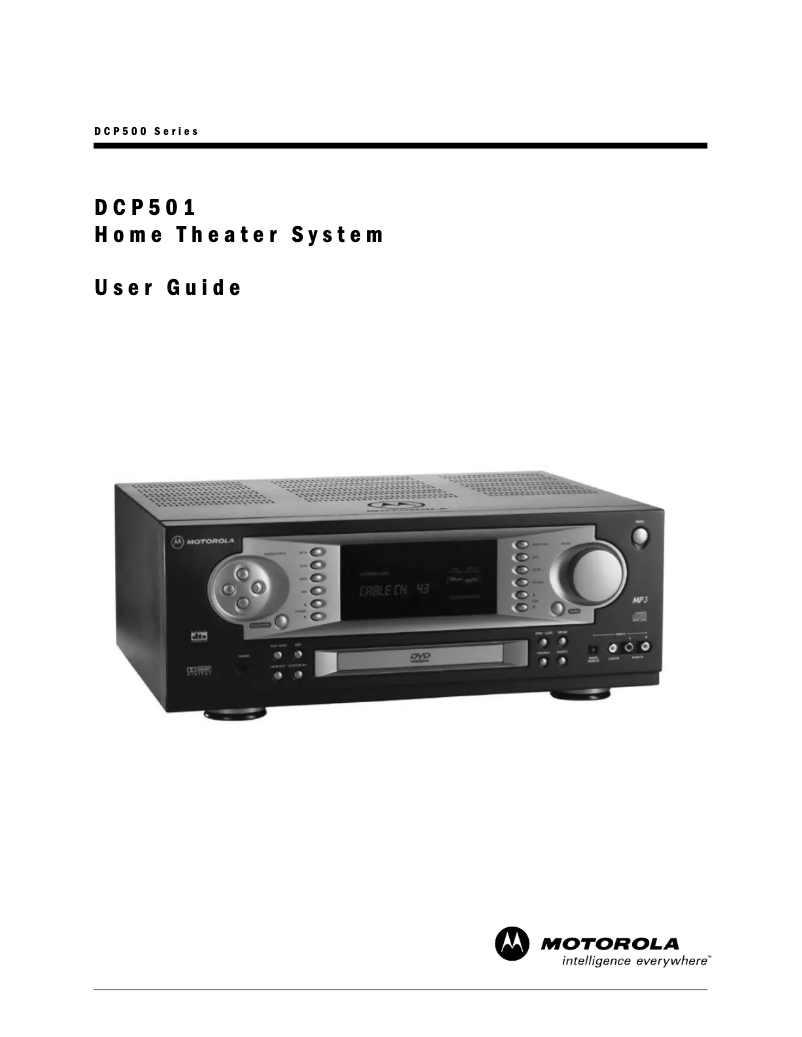 First page image of the manual for DCP501