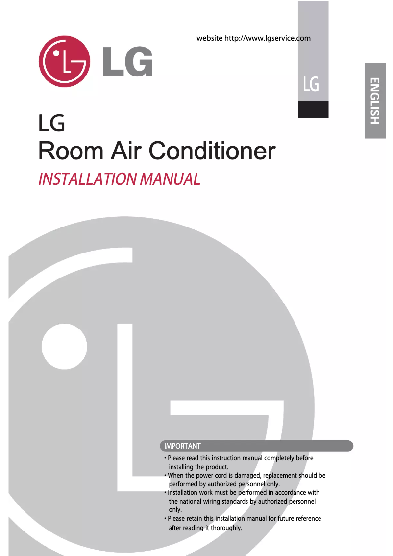 First page image of the manual for LSNC2BW1AF1