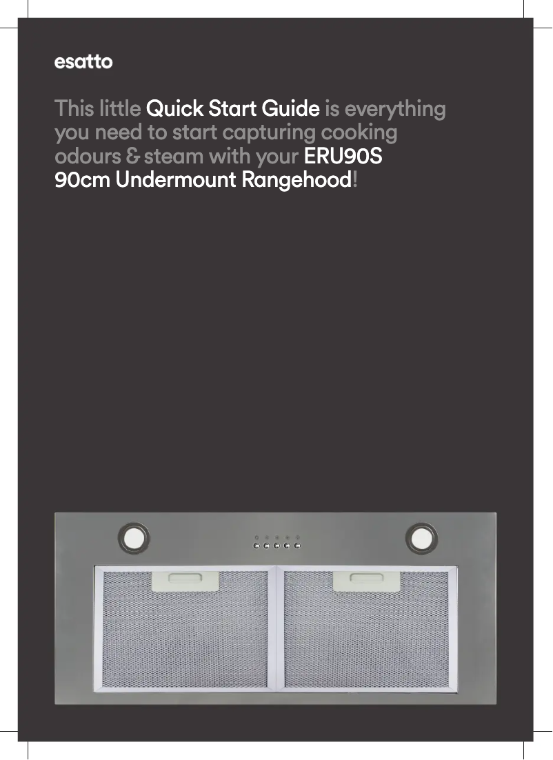 First page image of the manual for ERU90S