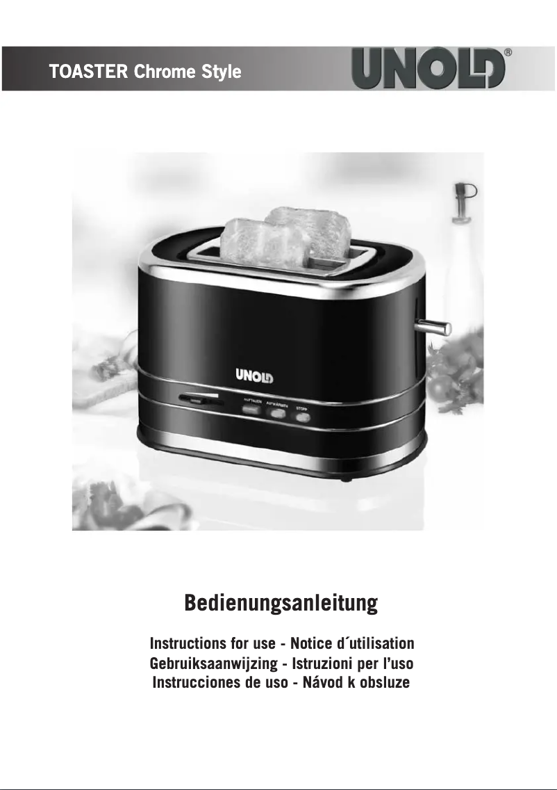Image de la première page du manuel de l'appareil Chrome Style 38505