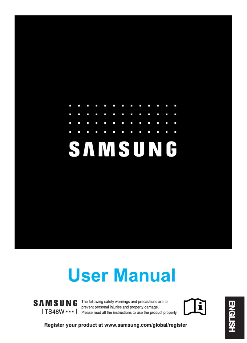 Page 1 of the manual User Manual Samsung TS48W