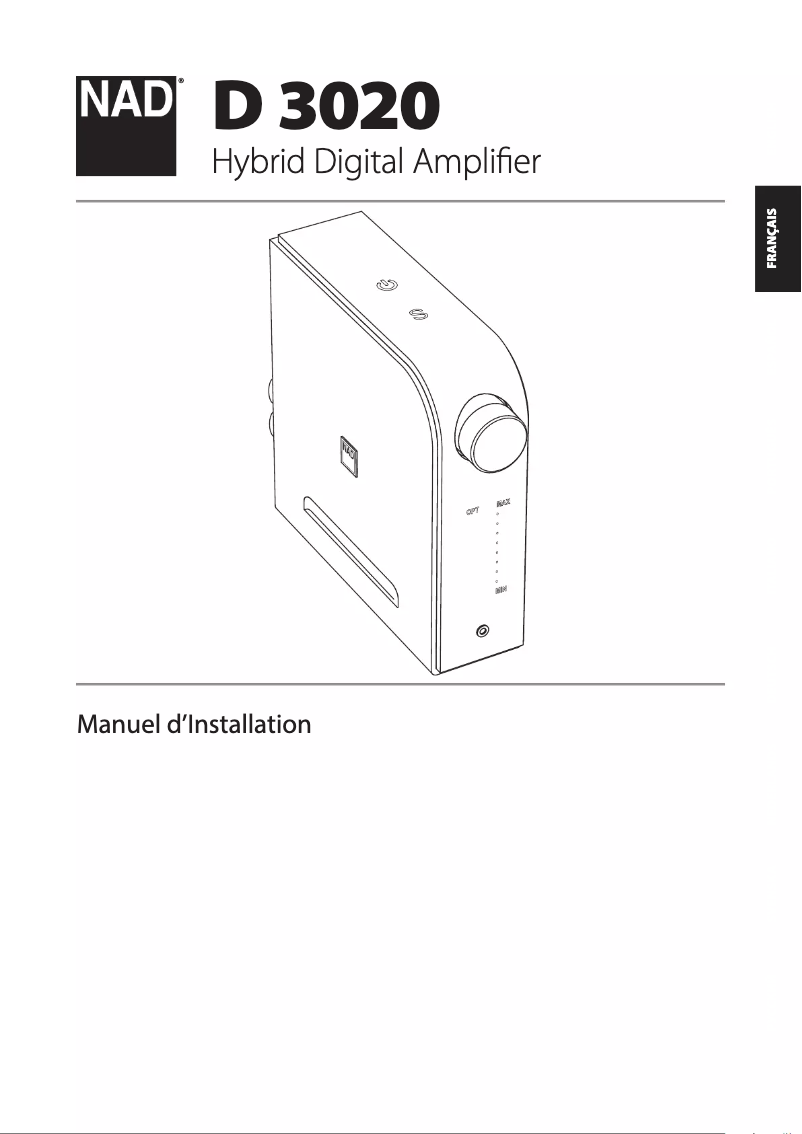 Page 1 of the manual User Manual NAD D3020