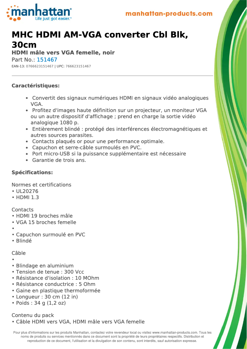 First page image of the manual for 151467