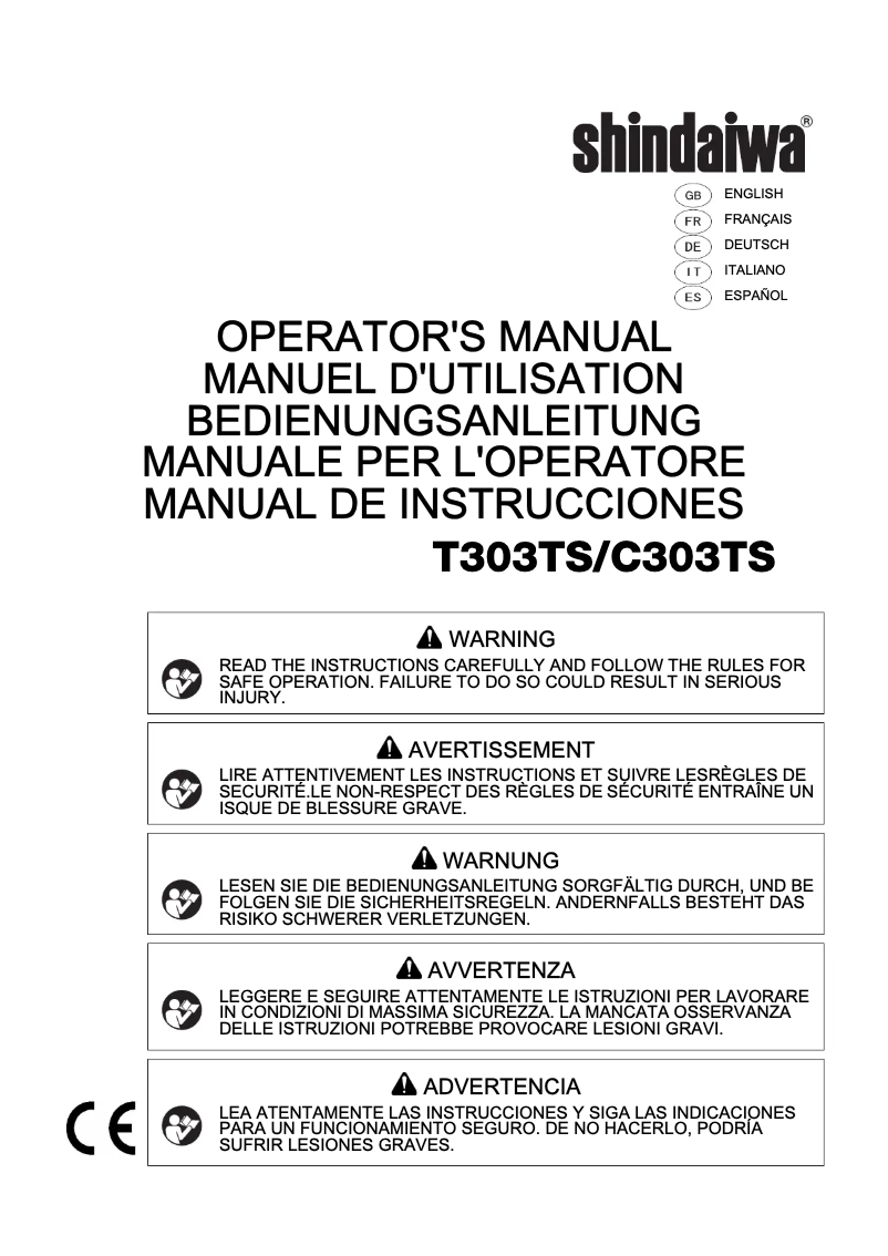 First page image of the manual for C303TS