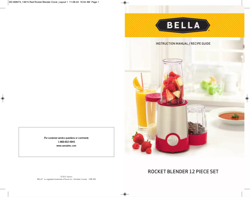 Page 1 of the manual User Manual Bella Rocket