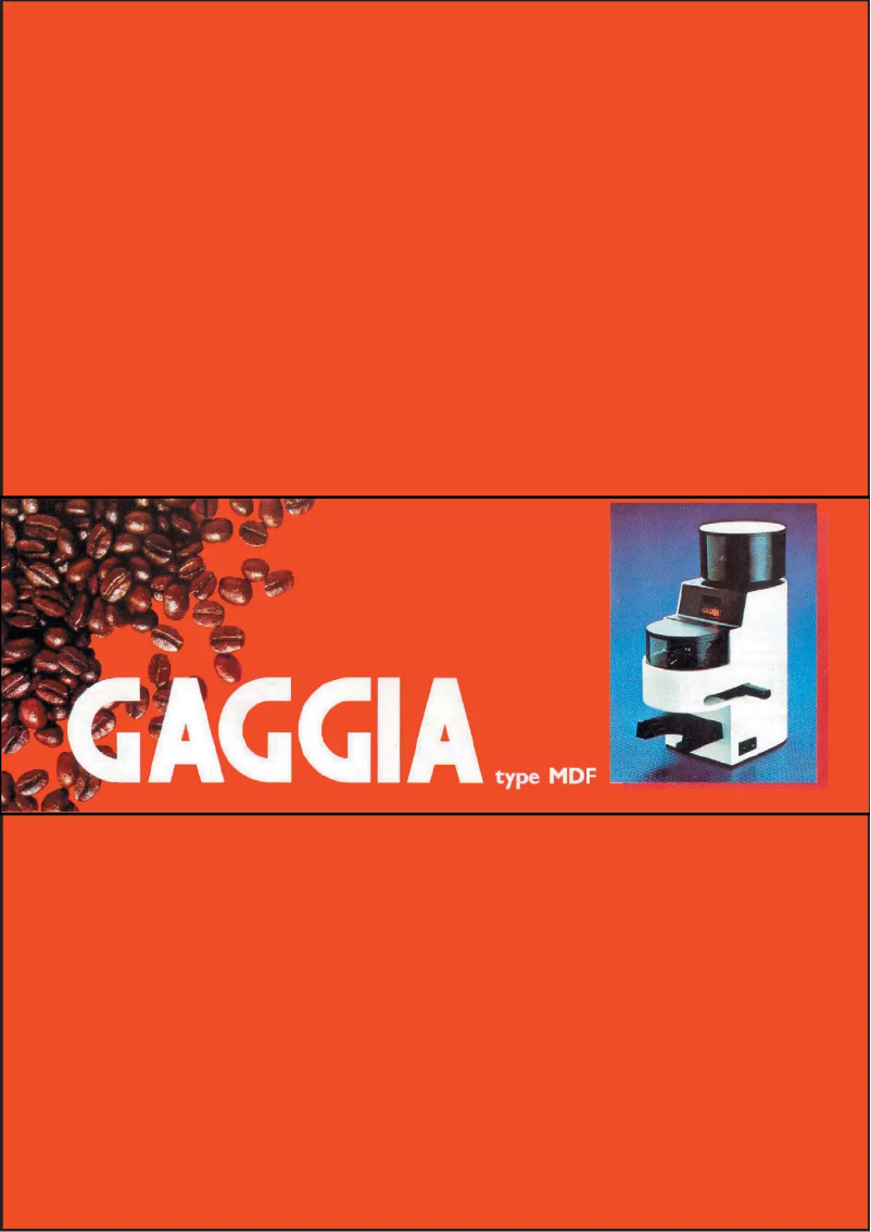 First page image of the manual for Saeco MDF DM 1075