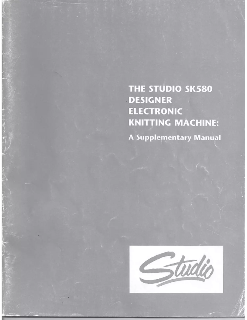 Page 1 of the manual User Manual Studio SK580