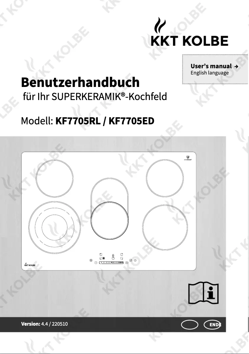 Page 1 of the manual User Manual KKT Kolbe KF7705RL