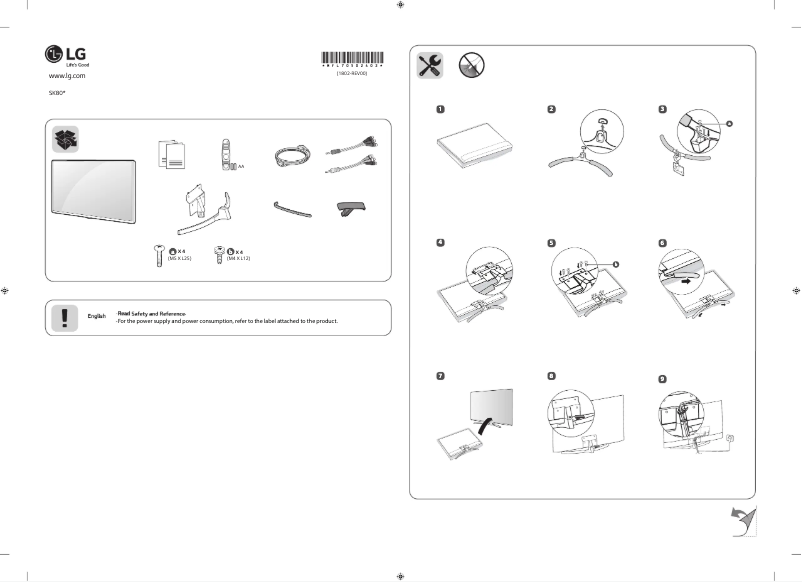 Page 1 of the manual User Manual LG 55SK8000PPA