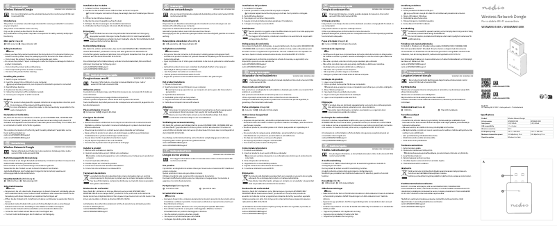 Page 1 of the manual User Manual Nedis WSNWM610BK