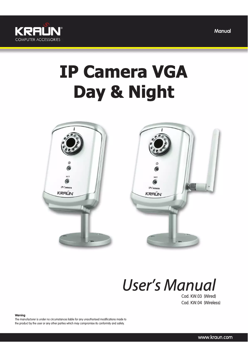 Page 1 of the manual User Manual Kraun KW.03