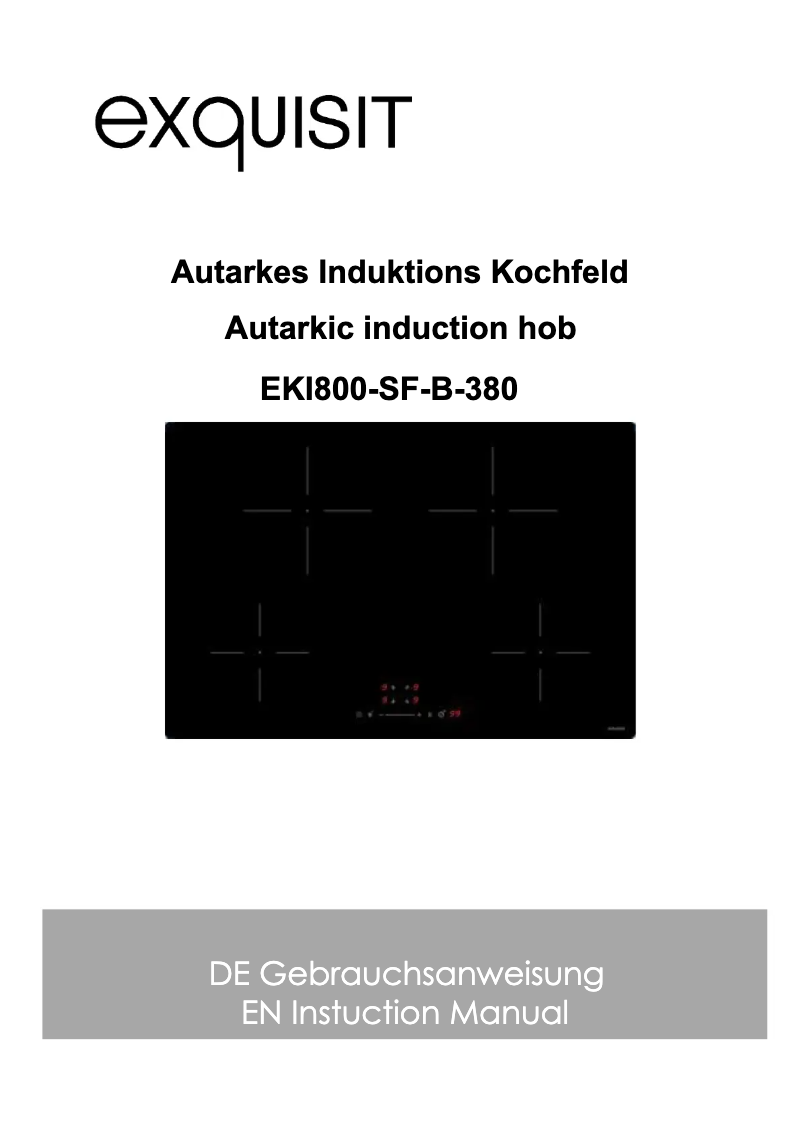 First page image of the manual for EKI800-SF-B-380