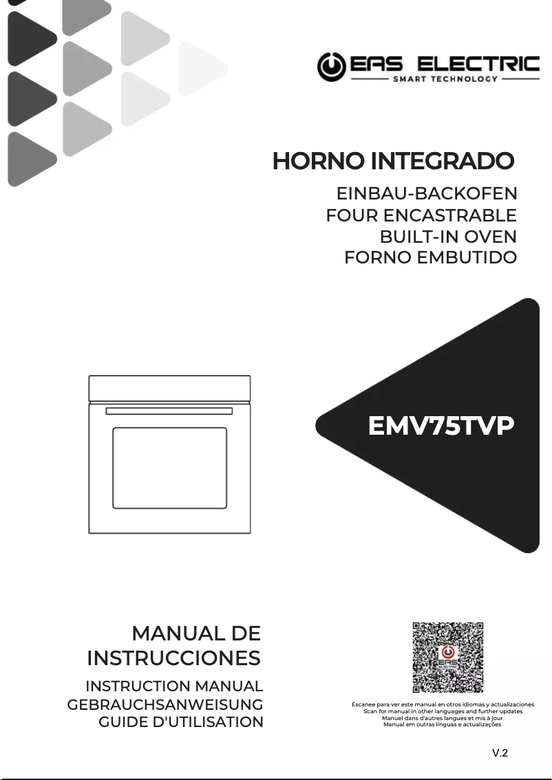 First page image of the manual for EMV75TVP