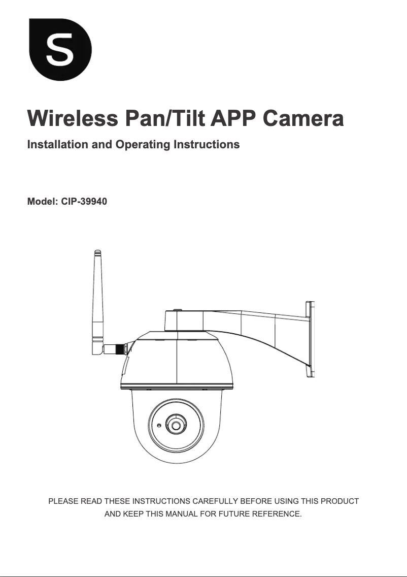 Page 1 of the manual Instruction Manual Smartwares CIP-39940