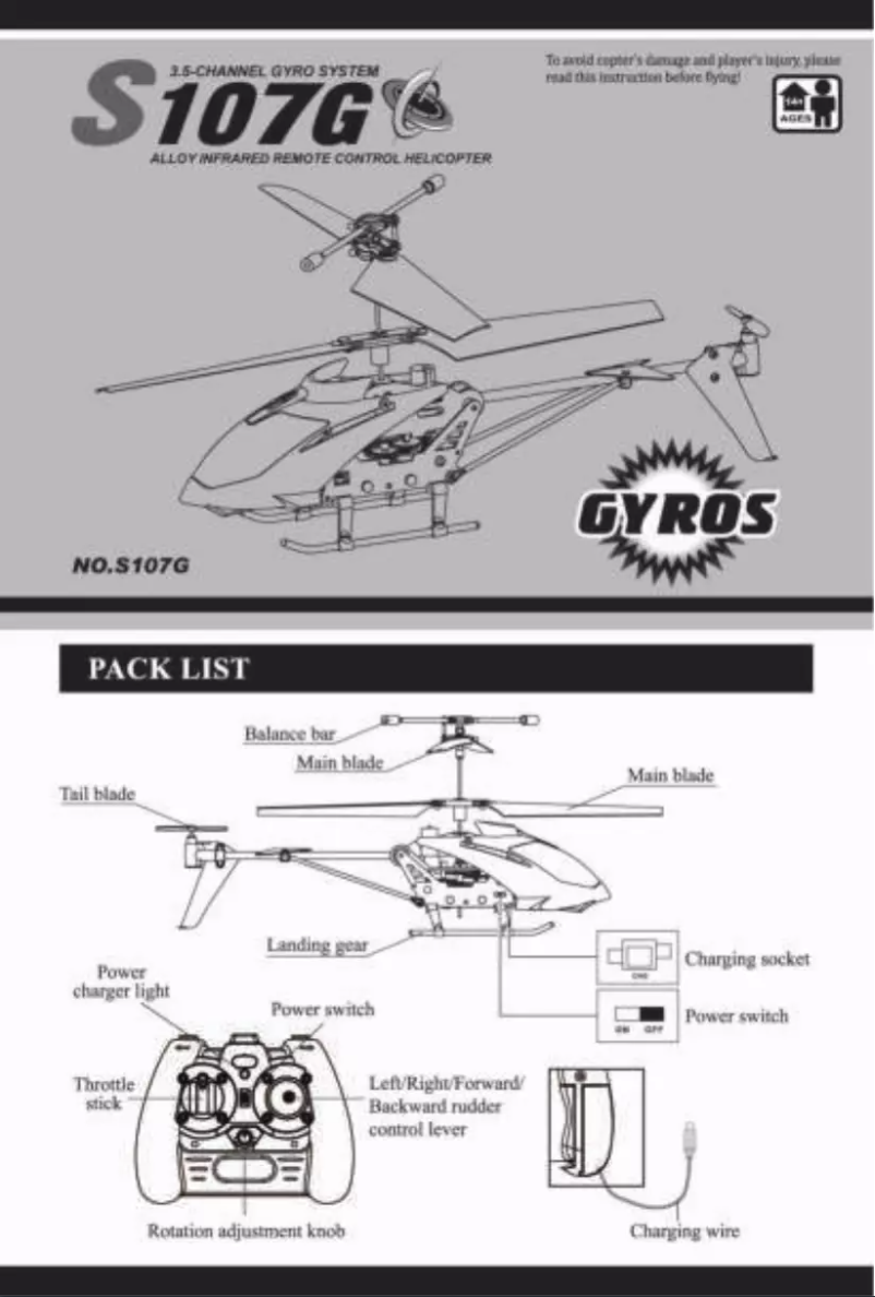 Page 1 of the manual User Manual Syma S107G