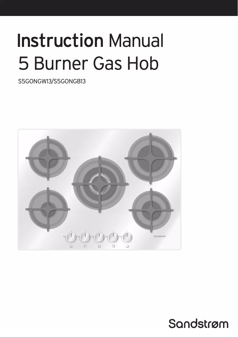 First page image of the manual for S5GONGB13