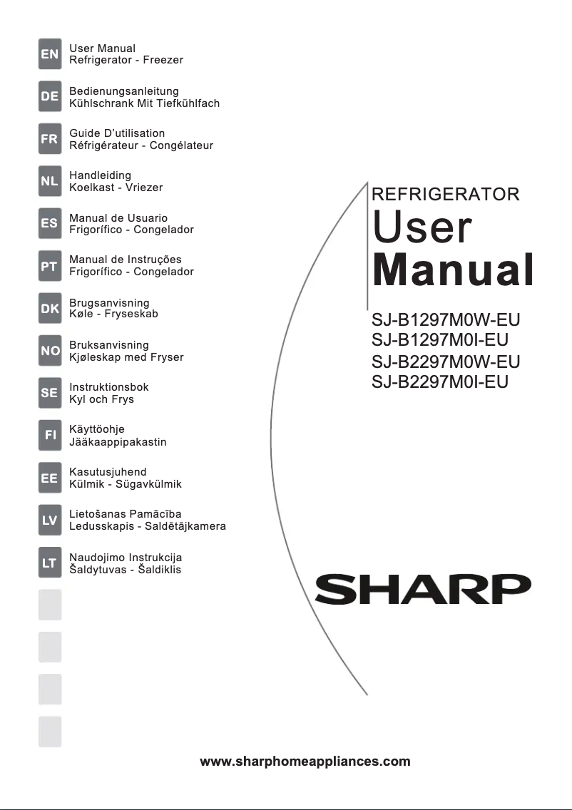 Page 1 of the manual User Manual Sharp SJ-B2297M0W