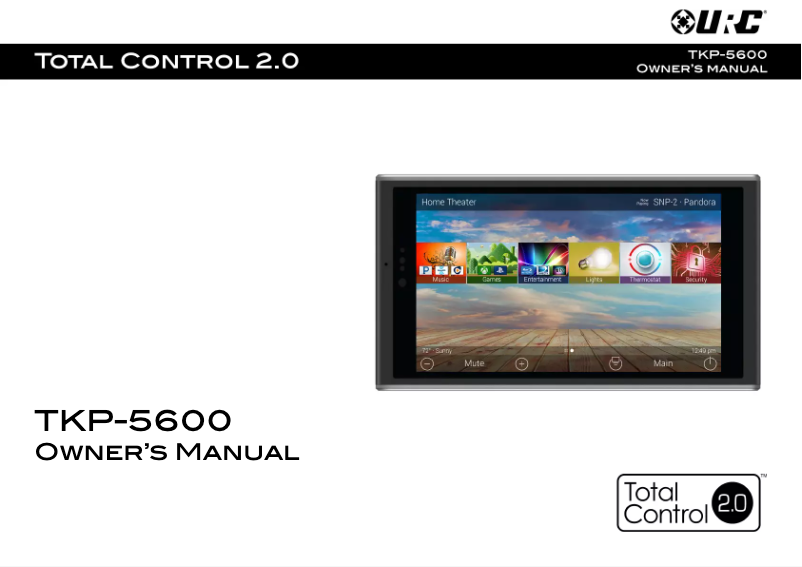 First page image of the manual for TKP-5600