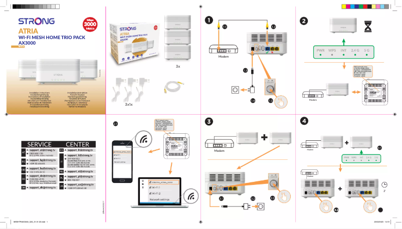 First page image of the manual for Atria AX3000