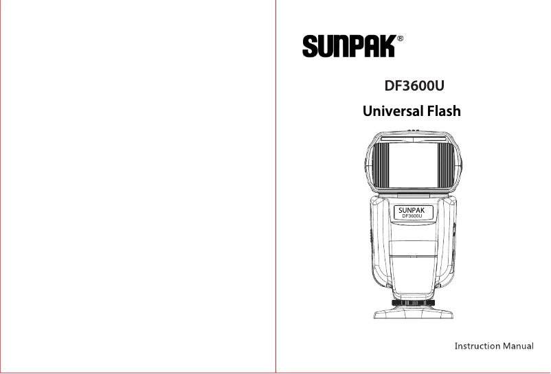 Page 1 of the manual User Manual Sunpak DF3600U