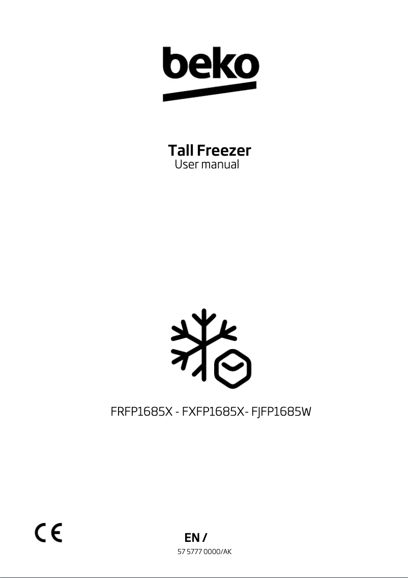 First page image of the manual for FJFP1685W