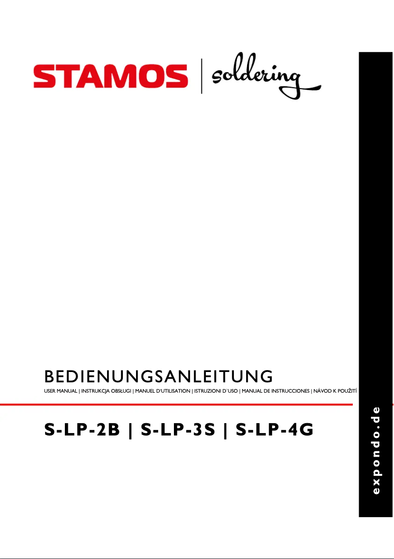 First page image of the manual for S-LP-4G