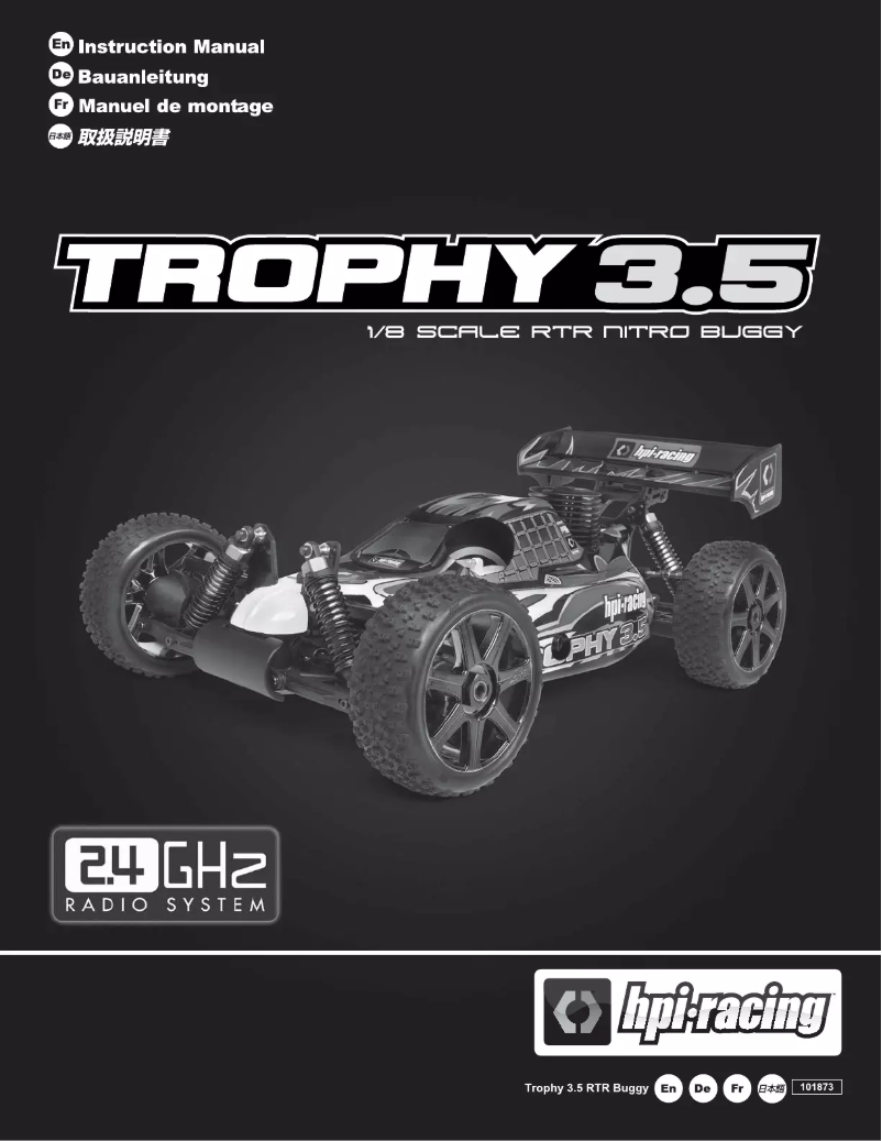 Page 1 of the manual User Manual HPI Racing TROPHY 3.5 BUGGY