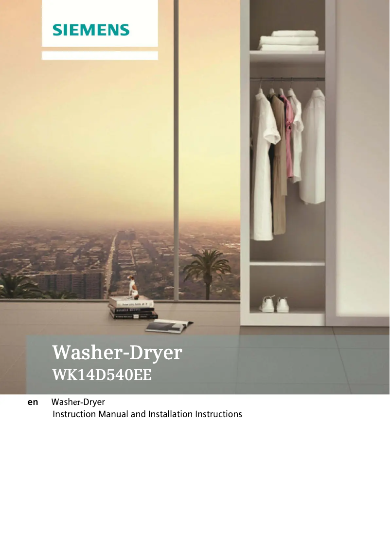 First page image of the manual for WK14D540EE