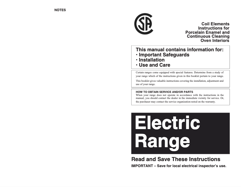 Page 1 of the manual Instruction Manual Summit TEM110CR