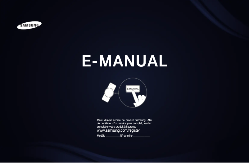 Page 1 of the manual User Manual Samsung UE46D6100SW