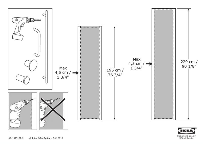 Page 1 of the manual User Manual Ikea FORSAND 704.349.62