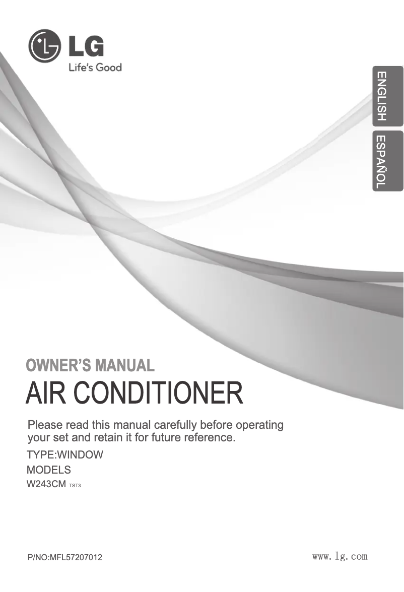 First page image of the manual for W243CM