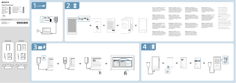 First page image of the manual for Walkman NW-A100TPS