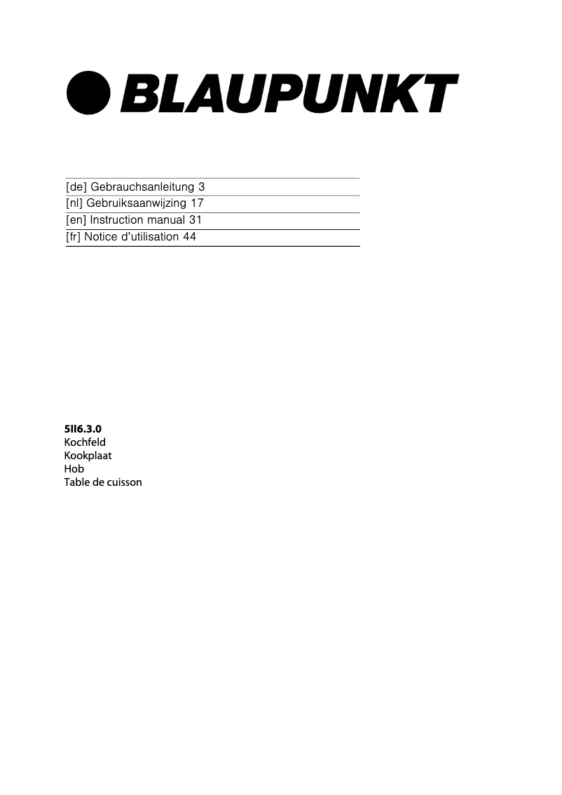 Image de la première page du manuel de l'appareil 5II64350