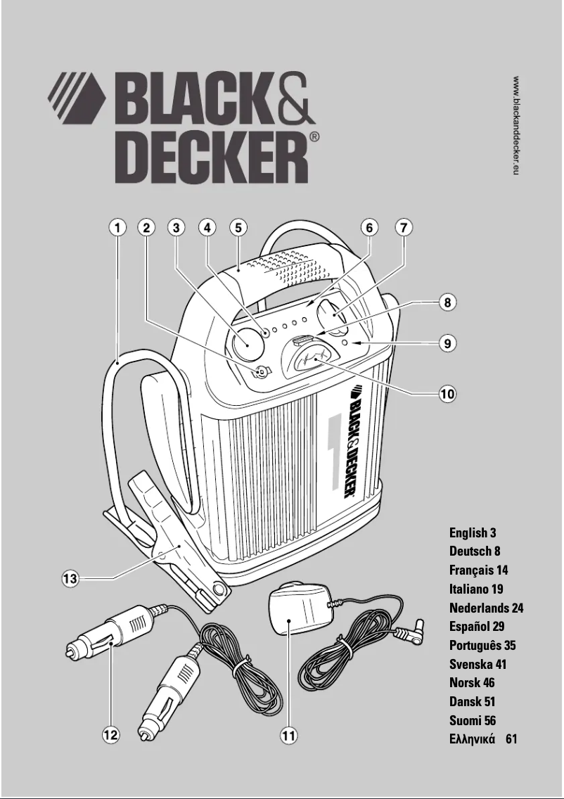 Page 1 of the manual User Manual Black & Decker BDV012