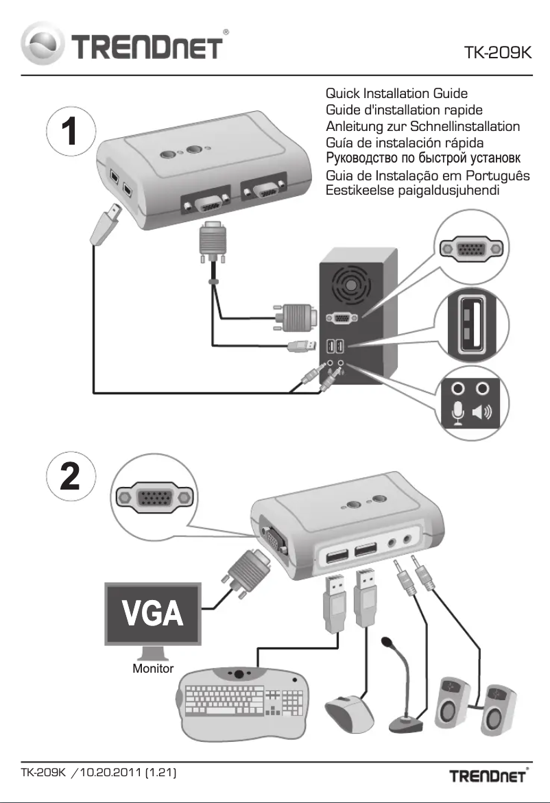 Page 1 of the manual User Manual TRENDnet TK-209K