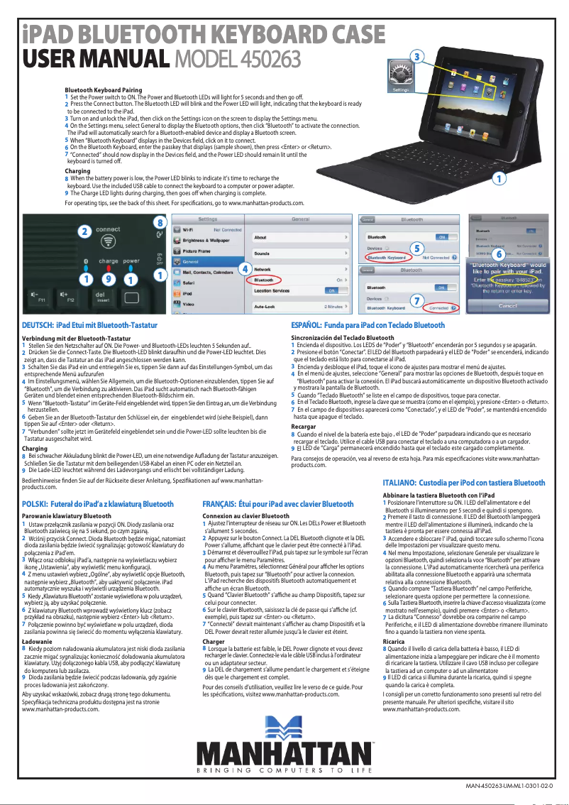 First page image of the manual for 450263